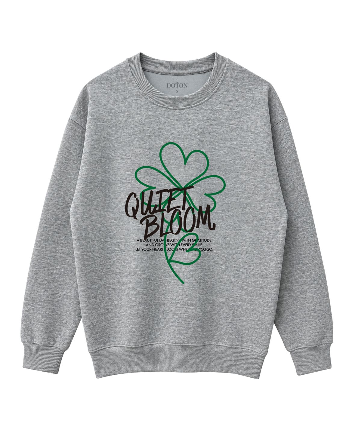 도톤(DOTON) LUCKY MOMENT SWEATSHIRT (Grey)