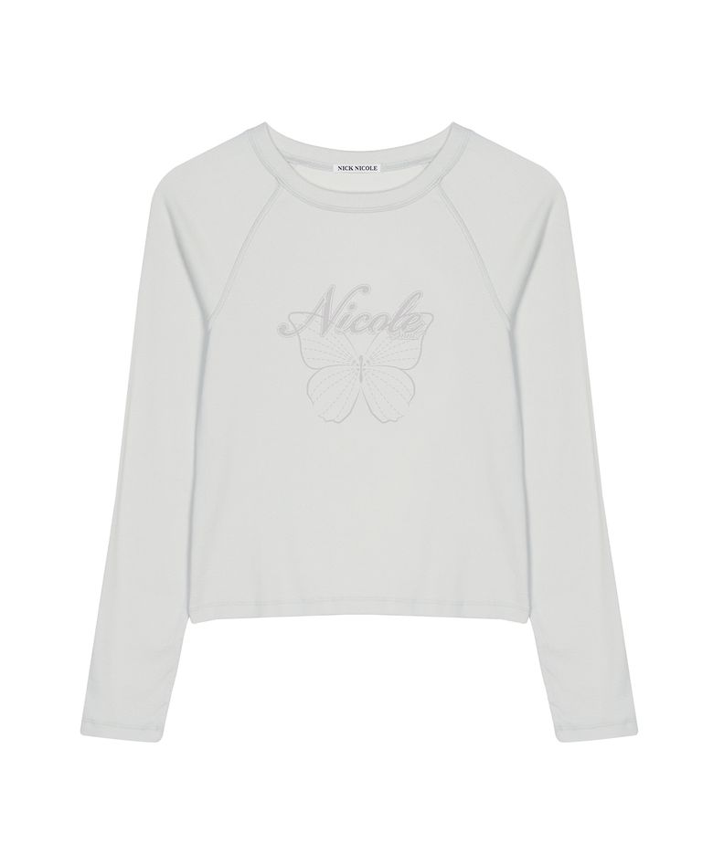 NICOLE BUTTERFLY RAGLAN TOP_GRAY