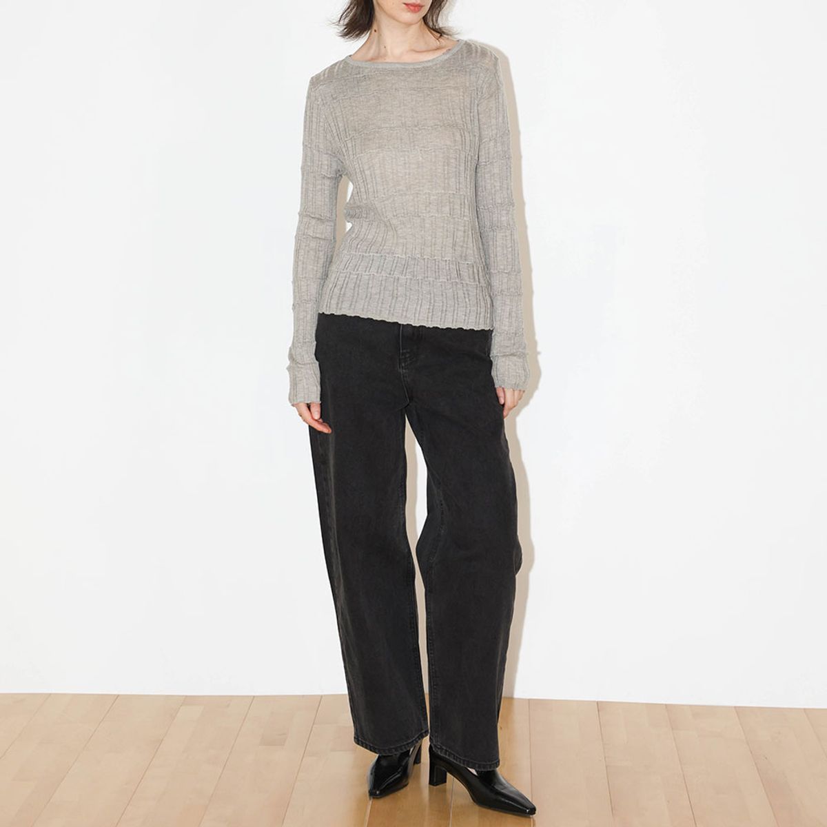 웬스데이딜라잇(WEDNESDAY DELIGHT) WD_Relaxed tapered denim
