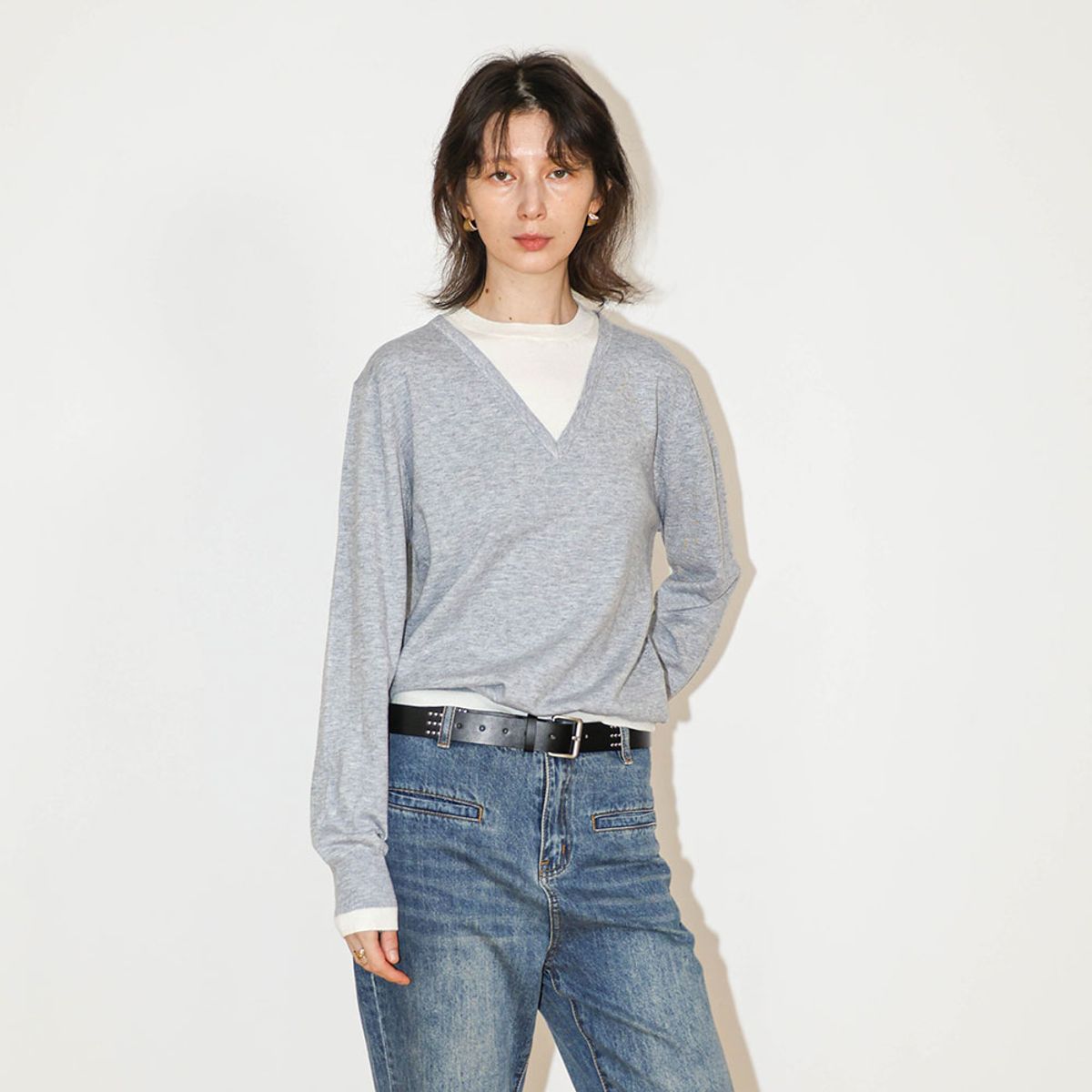 웬스데이딜라잇(WEDNESDAY DELIGHT) WD_Layered neck pullover