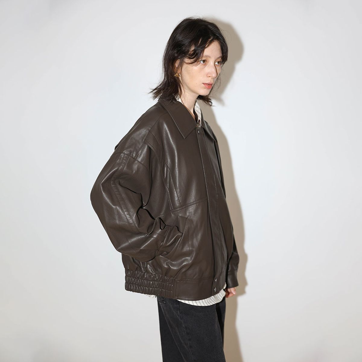 웬스데이딜라잇(WEDNESDAY DELIGHT) WD_Relaxed faux jacket