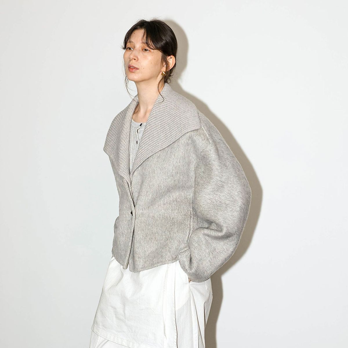 웬스데이딜라잇(WEDNESDAY DELIGHT) WD_Wide collar jacket_2color