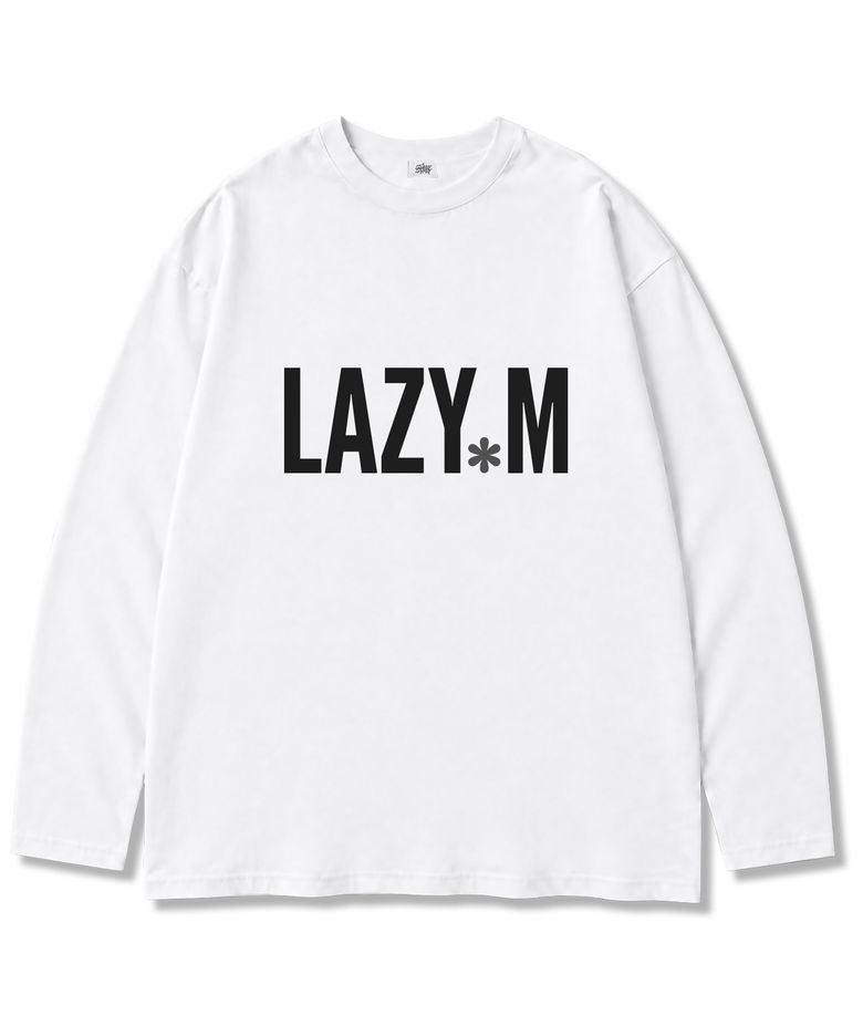 LAZY.M 16수 코튼 오버핏 긴팔 티셔츠 2컬러