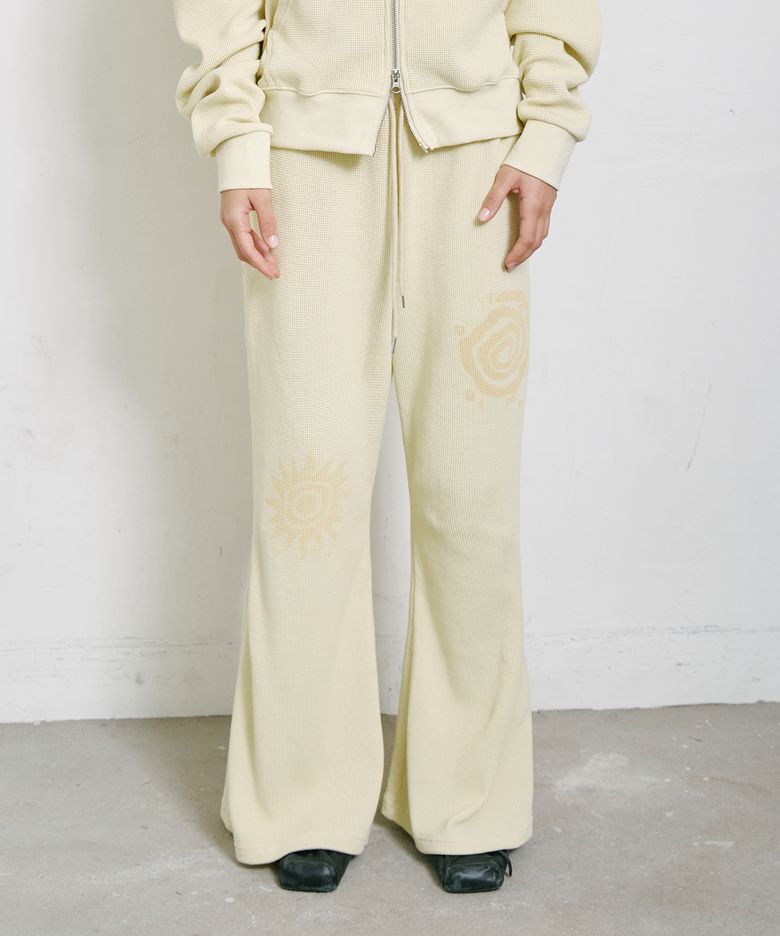 Waffle Bootcut Pants Butter