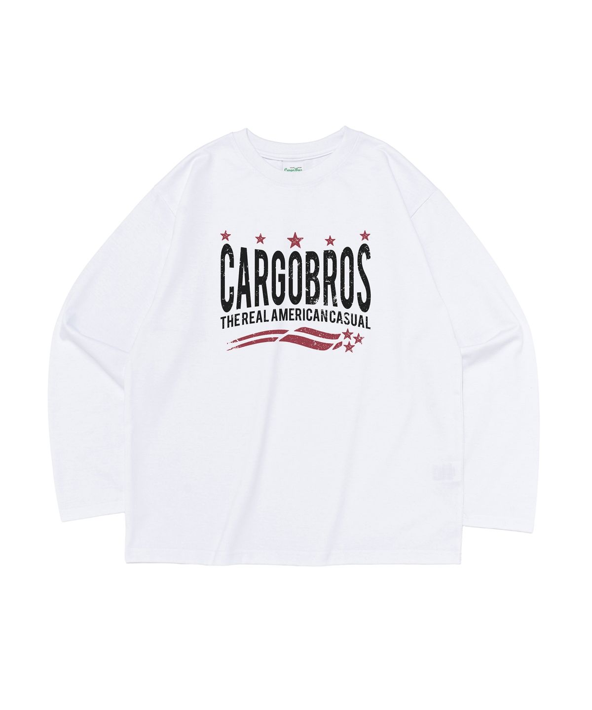 카고브로스(CARGOBROS) CB 올스타 빈티지 그래픽 롱 슬리브 티셔츠 (화이트)