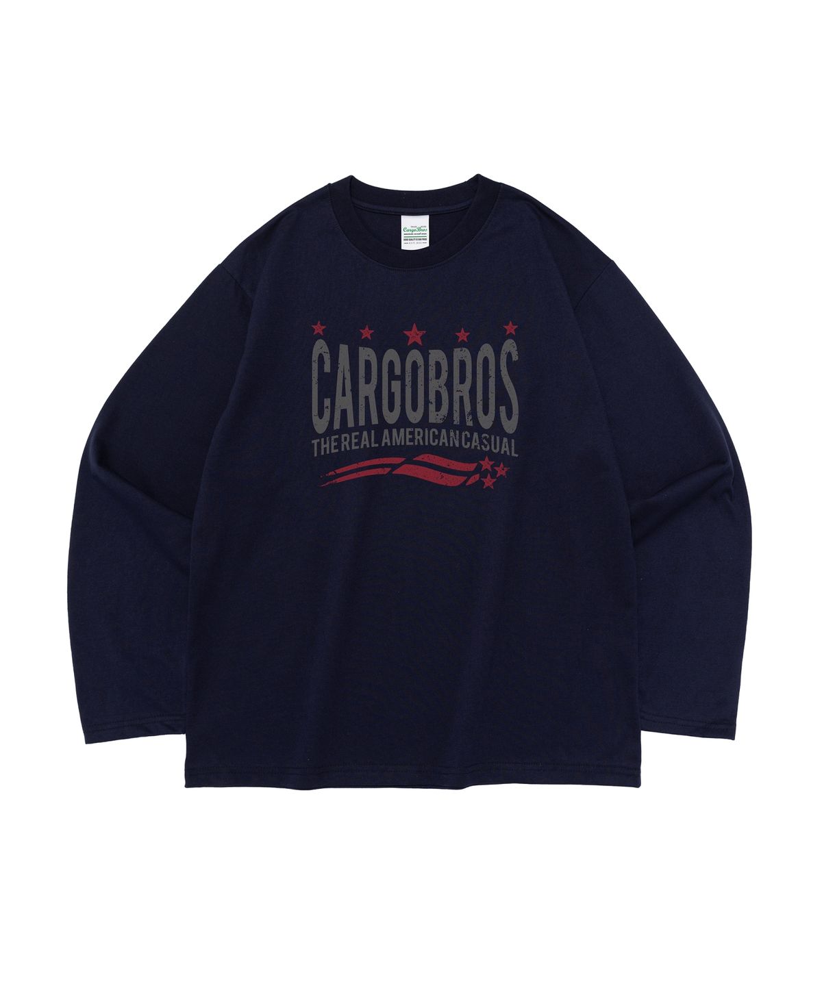카고브로스(CARGOBROS) CB 올스타 빈티지 그래픽 롱 슬리브 티셔츠 (네이비)