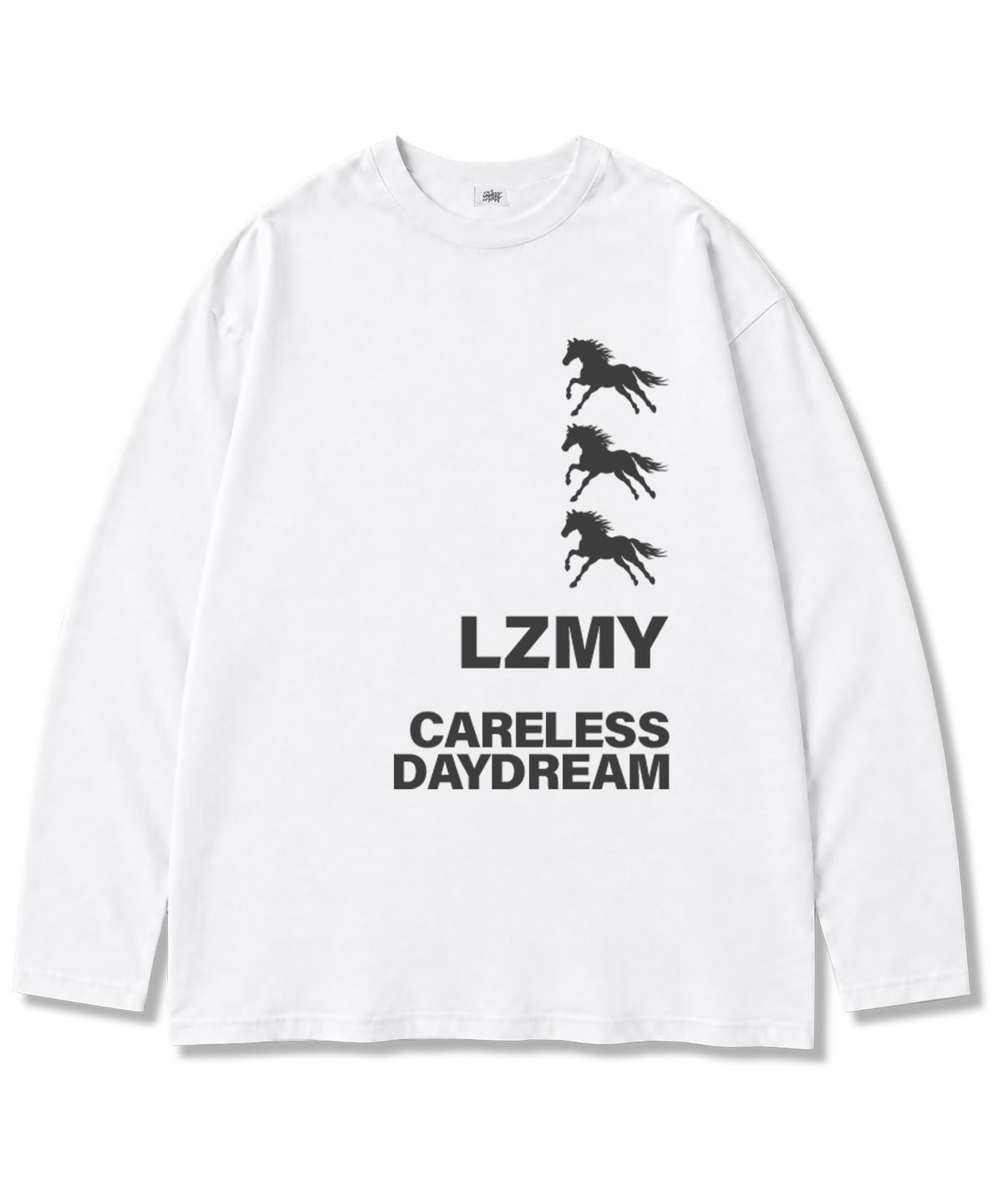 레이지메리(LAZYMERRY) 데이드림 16수 코튼 오버핏 긴팔 티셔츠 2컬러