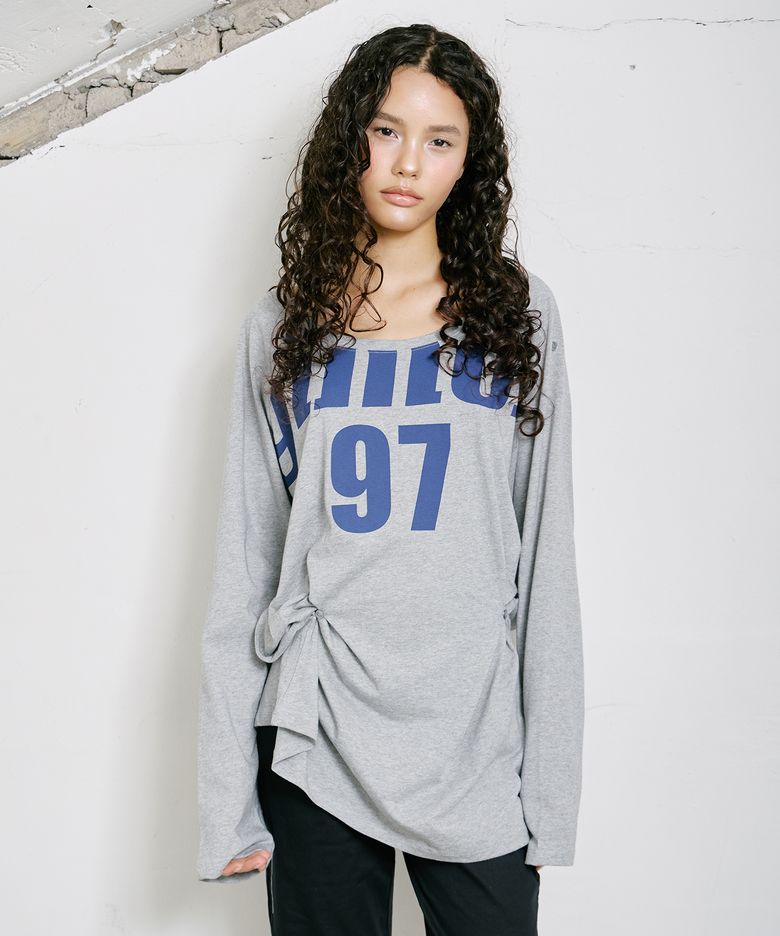 2Way Longline Tee Gray