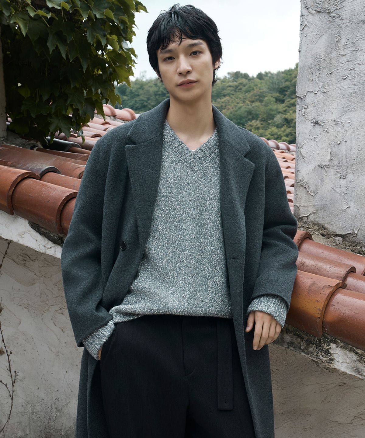 지이크 서촌 하우스(SIEG SEOCHON HAUS) [Men] Nep V-neck Knit (PPUCX8303)