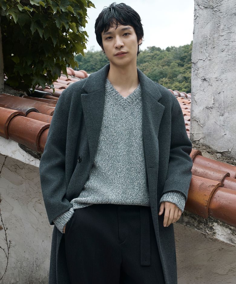 [Men] Nep V-neck Knit (PPUCX8303)