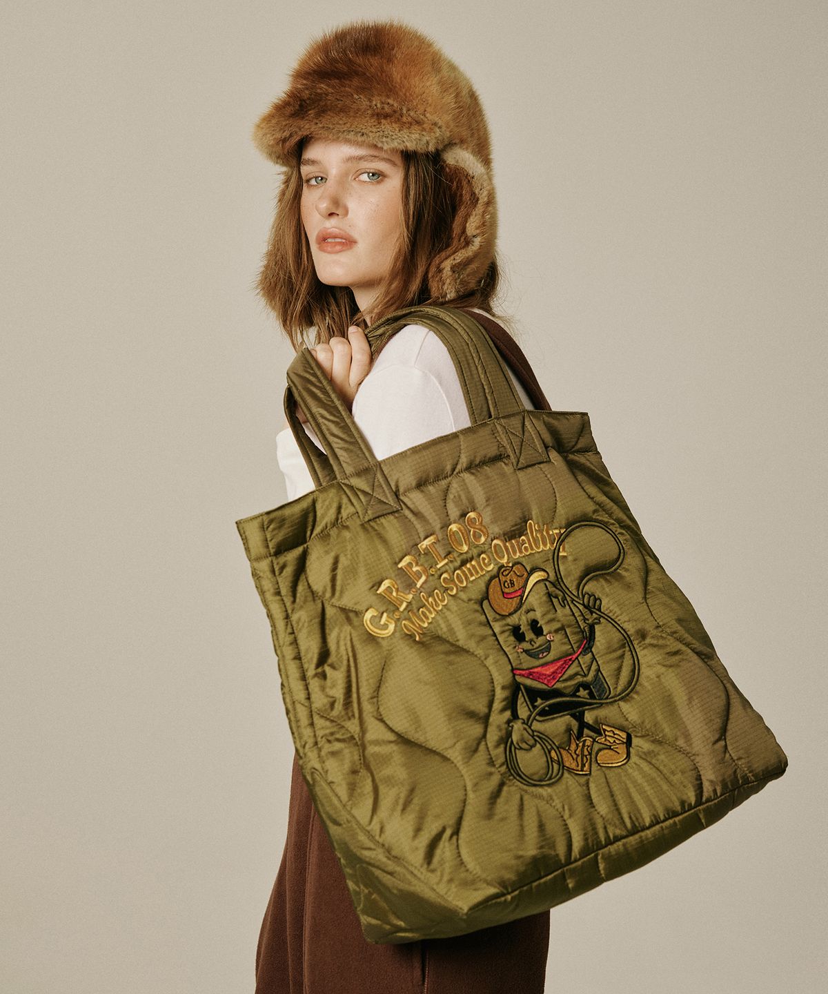 그린버터(GREENBUTTER) Butter Boy Bag (Khaki)