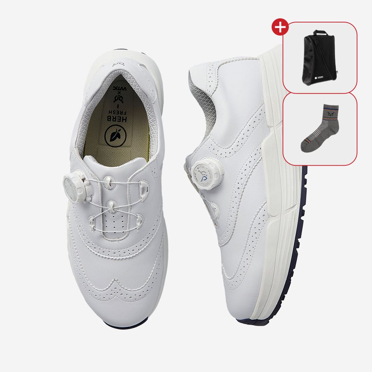 페르시안캣 골프(PERSIANCAT GOLF) 부쿠로혼마 VVTJC 콜라보 엑시스 B4 골프화 남성용 화이트 (B6FMGS06)