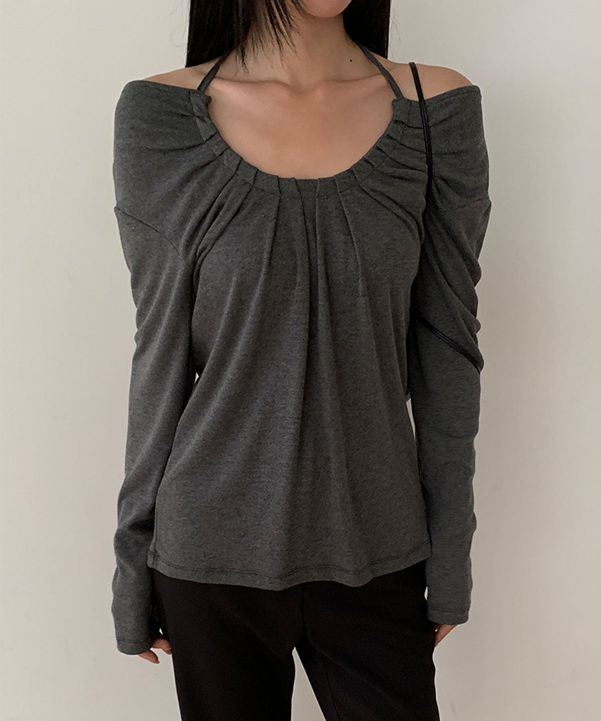 가더(GARDER) Aven T shirt (Charcoal)
