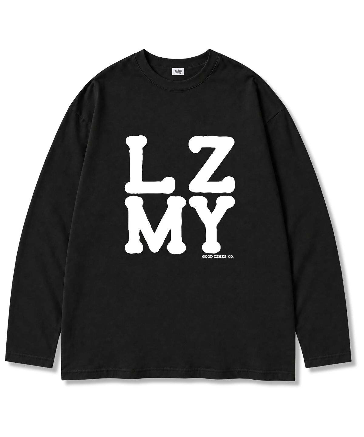 레이지메리(LAZYMERRY) LZMY굿타임 16수 코튼 오버핏 긴팔 티셔츠 2컬러