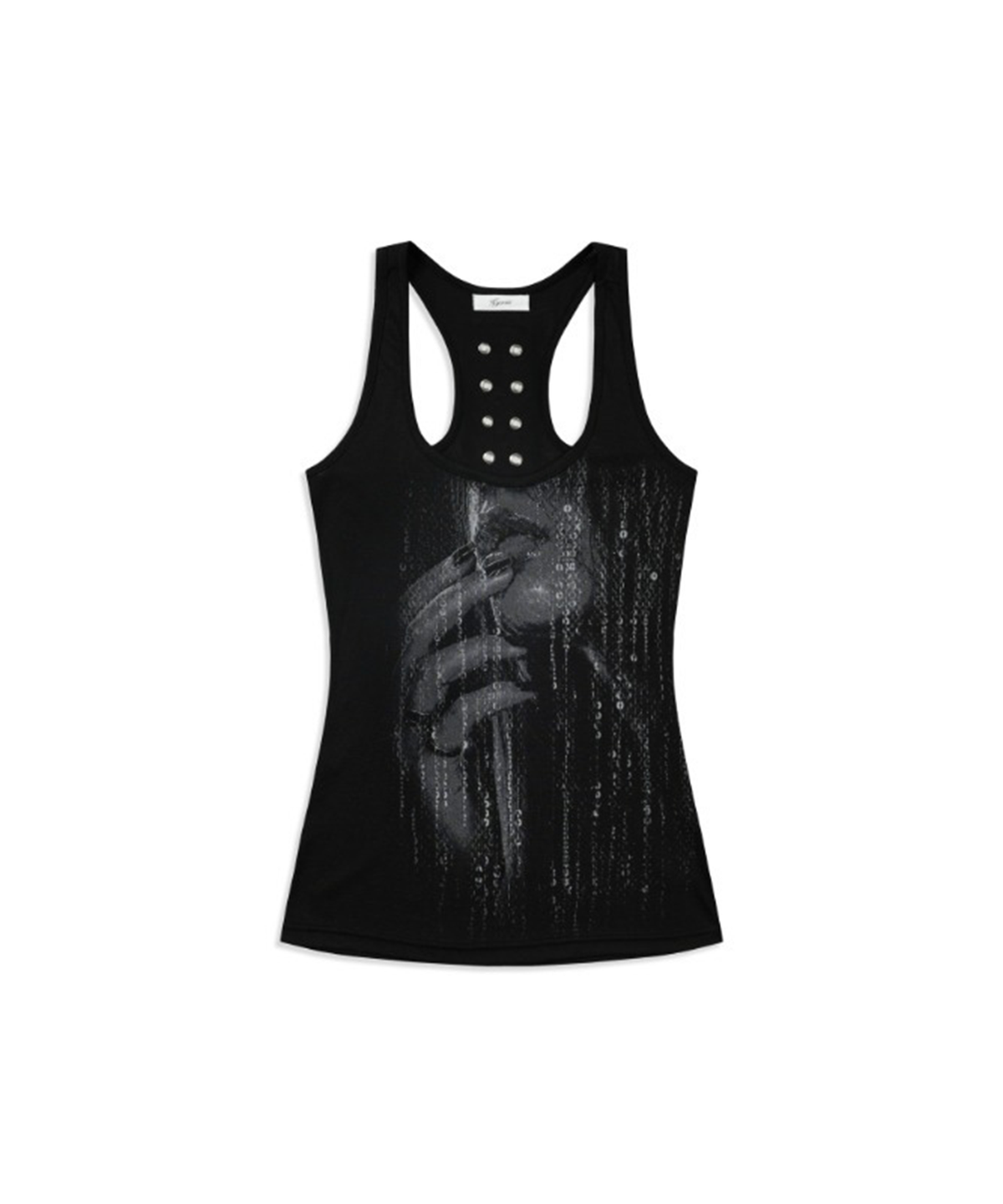 쿄이(KYOIII) SEQUIN FACE SLEEVELESS(BLACK)
