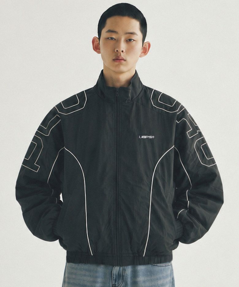 레노 파이핑 바람막이 (블랙)