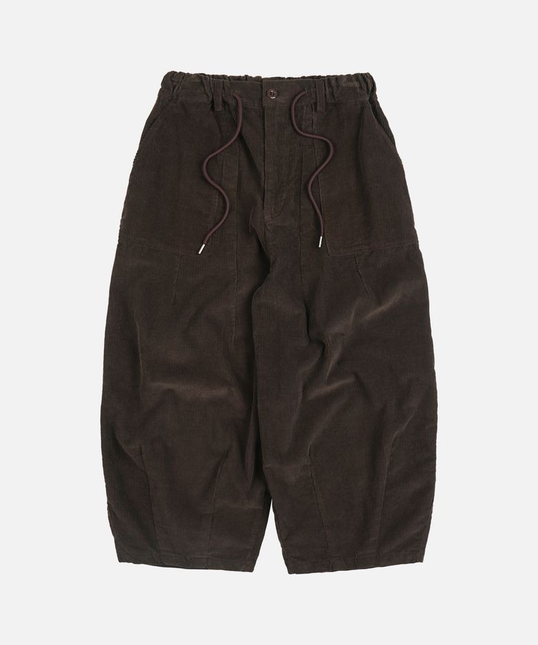 CORDUROY BALLOON PANTS _ BROWN