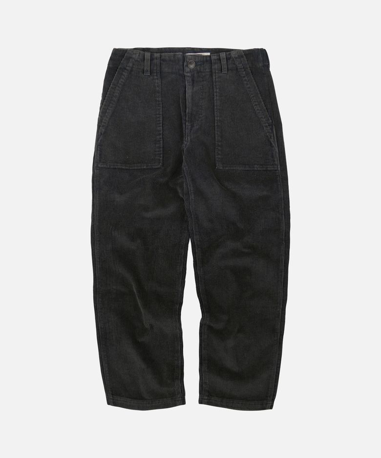 VINTAGE CORDUROY FATIGUE PANTS _ WASHED BLACK