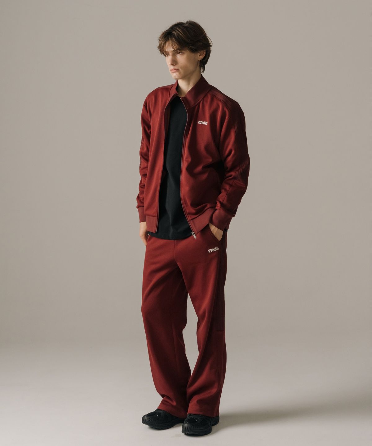 케이스위스(K-SWISS) 5 스트라이프 트랙 재킷_1KSTTFV901BU