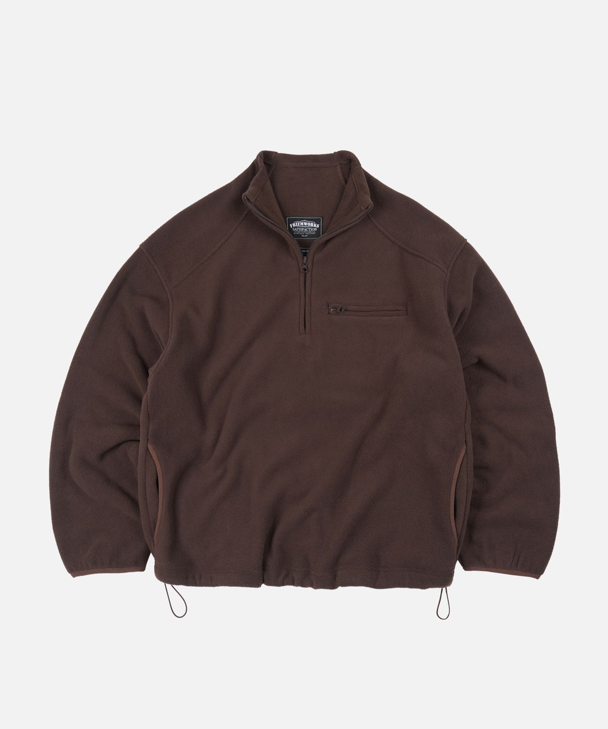 프리즘웍스(FRIZMWORKS) MOCK NECK FLEECE ANORAK PARKA _ BROWN