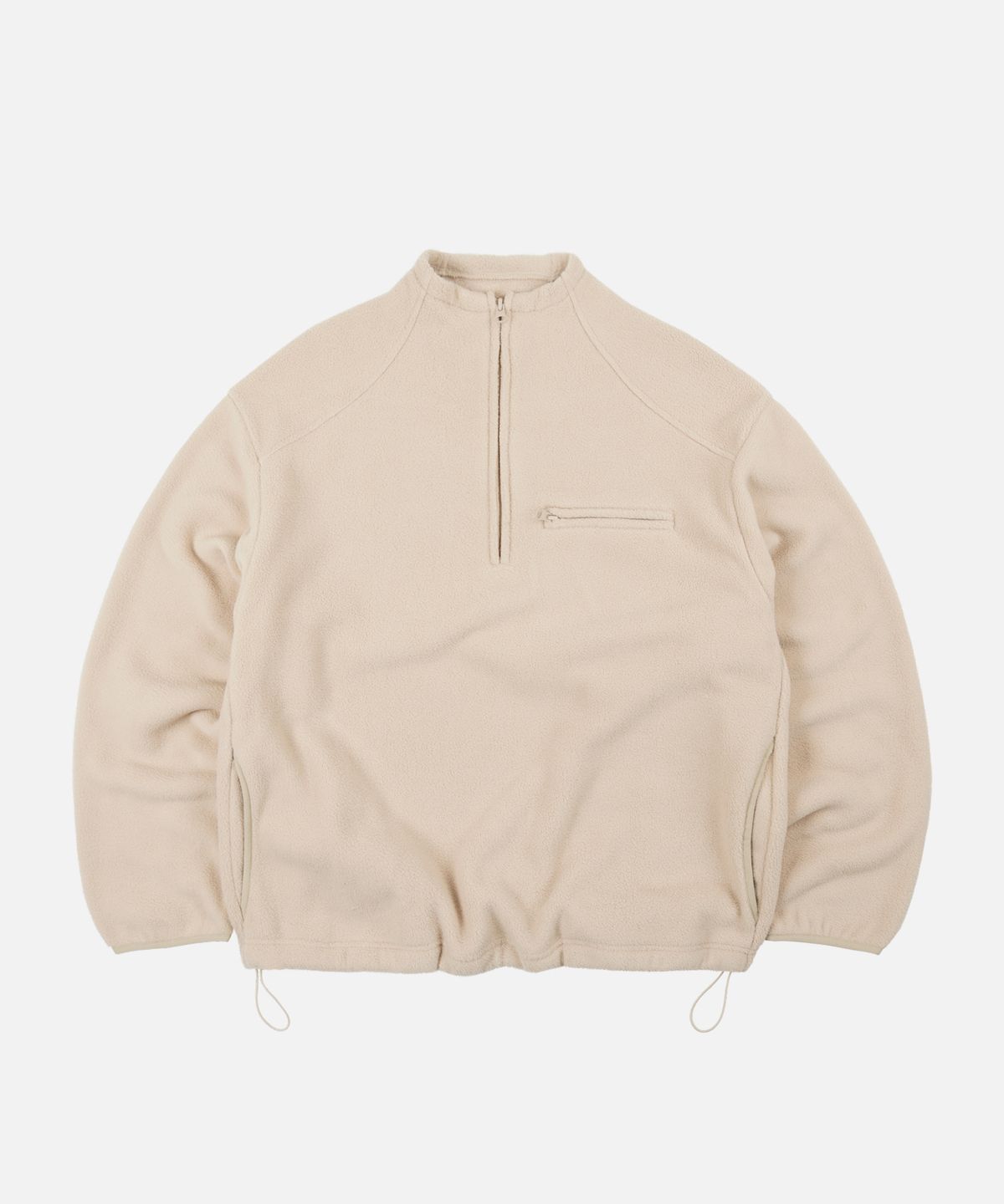 프리즘웍스(FRIZMWORKS) MOCK NECK FLEECE ANORAK PARKA _ BEIGE