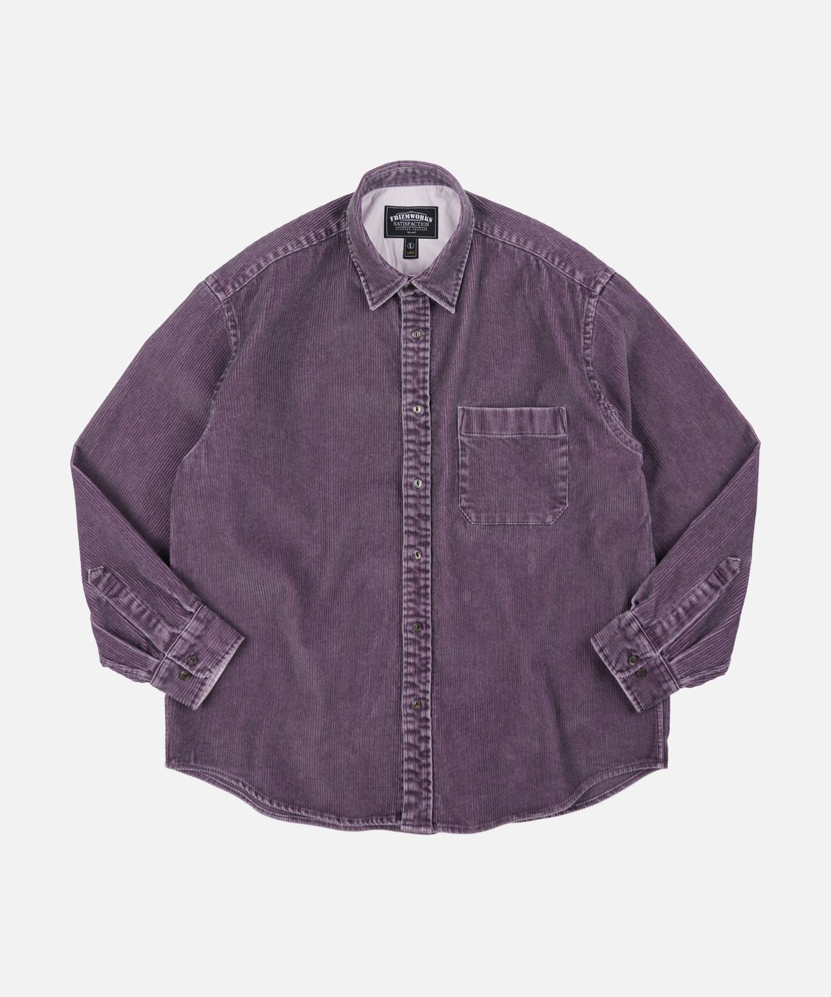 프리즘웍스(FRIZMWORKS) PIGMENT 8W CORDUROY SHIRT 002 _ PURPLE