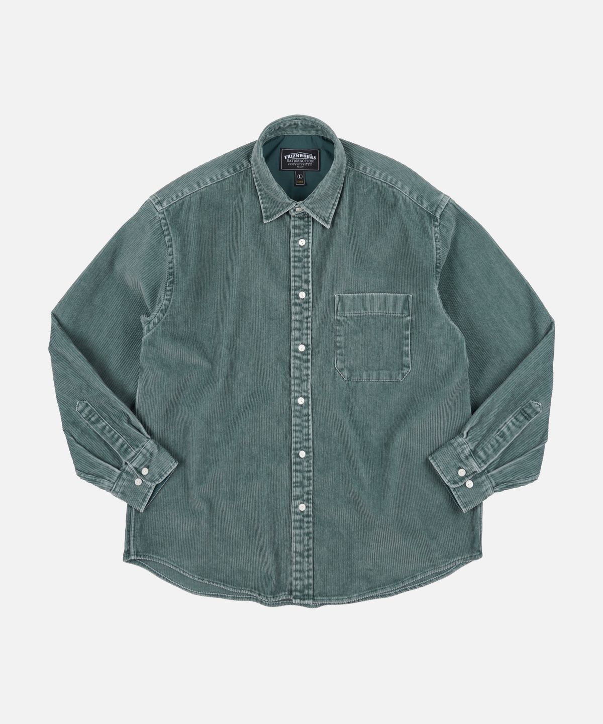 프리즘웍스(FRIZMWORKS) PIGMENT 8W CORDUROY SHIRT 002 _ MINT