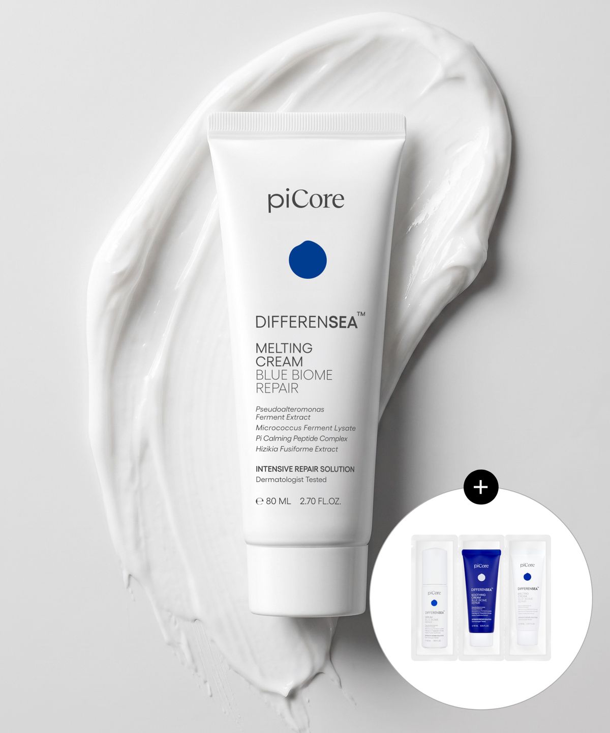 파이코어(PICORE) [3종 샤쉐 1매 증정] 파이코어 디퍼런씨 멜팅크림 블루바이옴 리페어 80ml