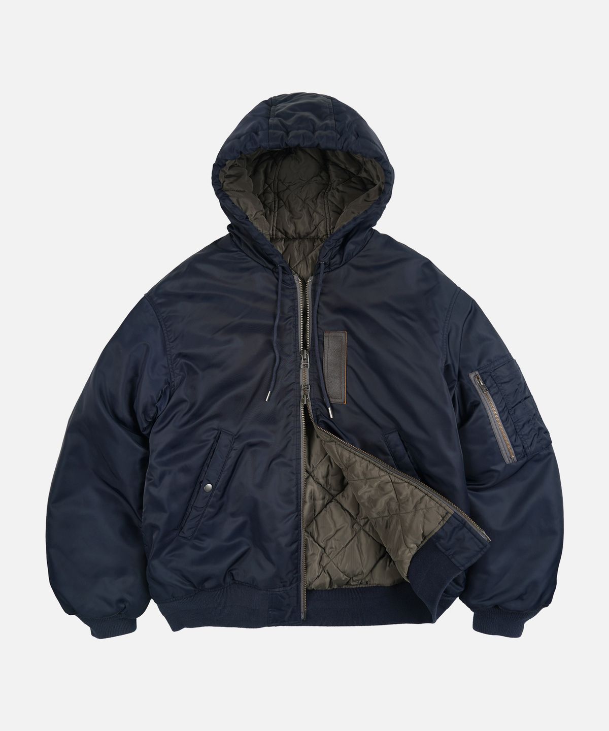 프리즘웍스(FRIZMWORKS) ACTIVE MA-1 HOODED PARKA _ NAVY