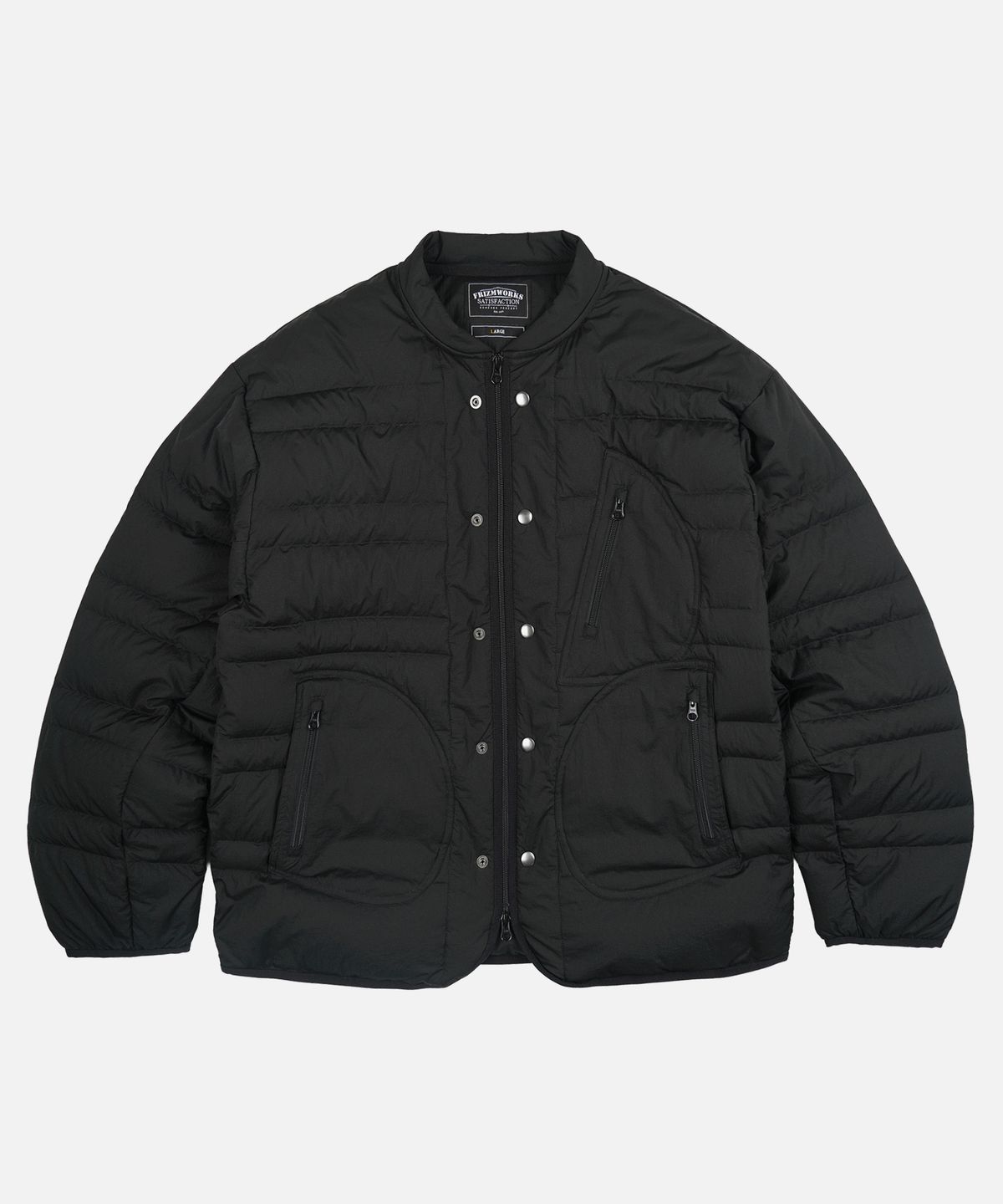 프리즘웍스(FRIZMWORKS) HALF MOON GOOSE DOWN LINER JACKET _ BLACK