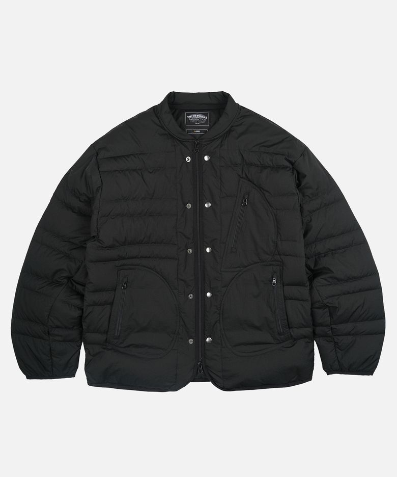 HALF MOON GOOSE DOWN LINER JACKET _ BLACK