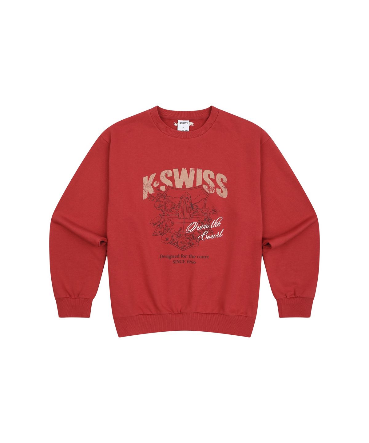 케이스위스(K-SWISS) 60th 쉴드 플라워 스웨트 셔츠_1KSSRFV903RE