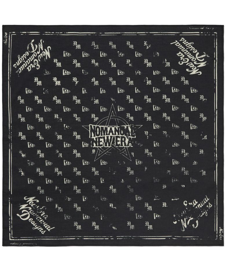 NM x NEW ERA RAW MONOGRAM BANDANA - BLACK