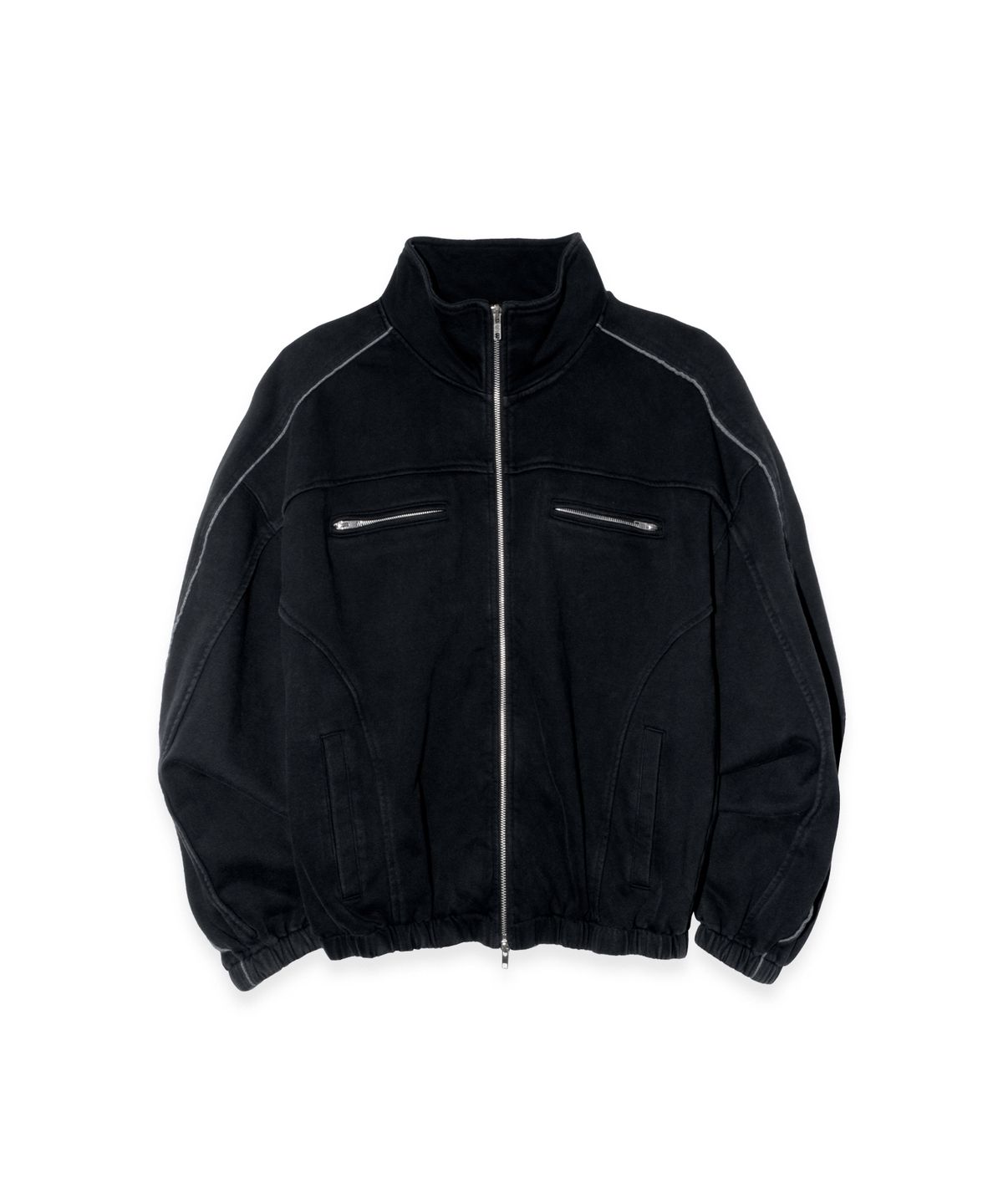 이티씨이(ETCE) High Neck Sweat Jacket (Black)