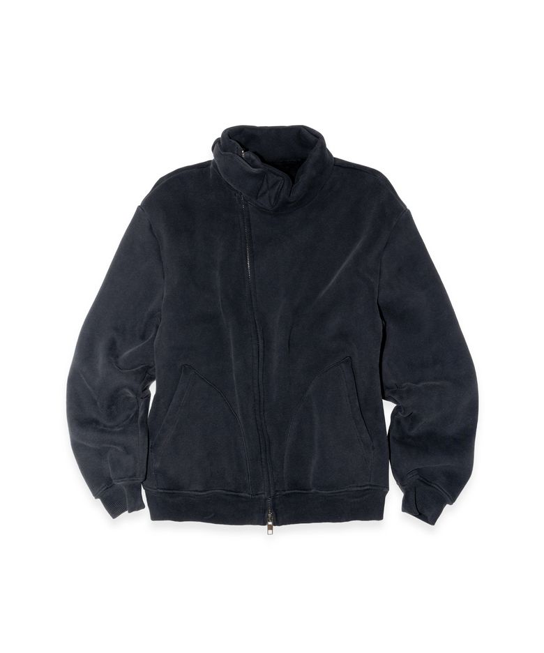Twisted High Neck Jacket (Black)