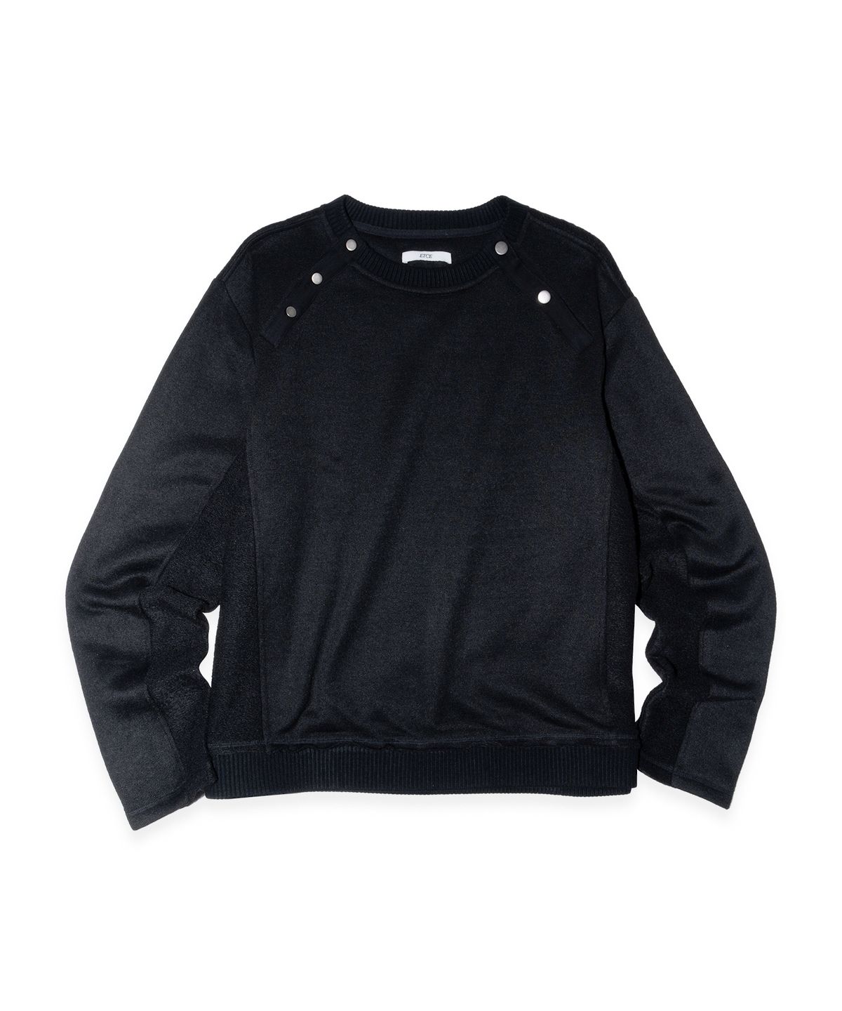 이티씨이(ETCE) Diagonal Snap Knit (Black)