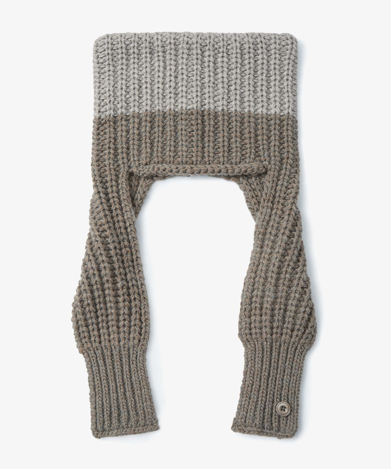 BULKY SQUARE BEANIE [OLIVE]