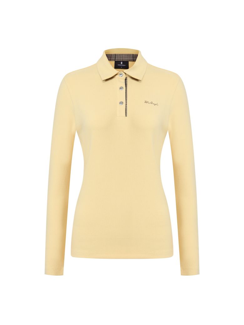 CO 혼디어 아트웍 폴로 티셔츠 L_Light Yellow_WWW26251Y2