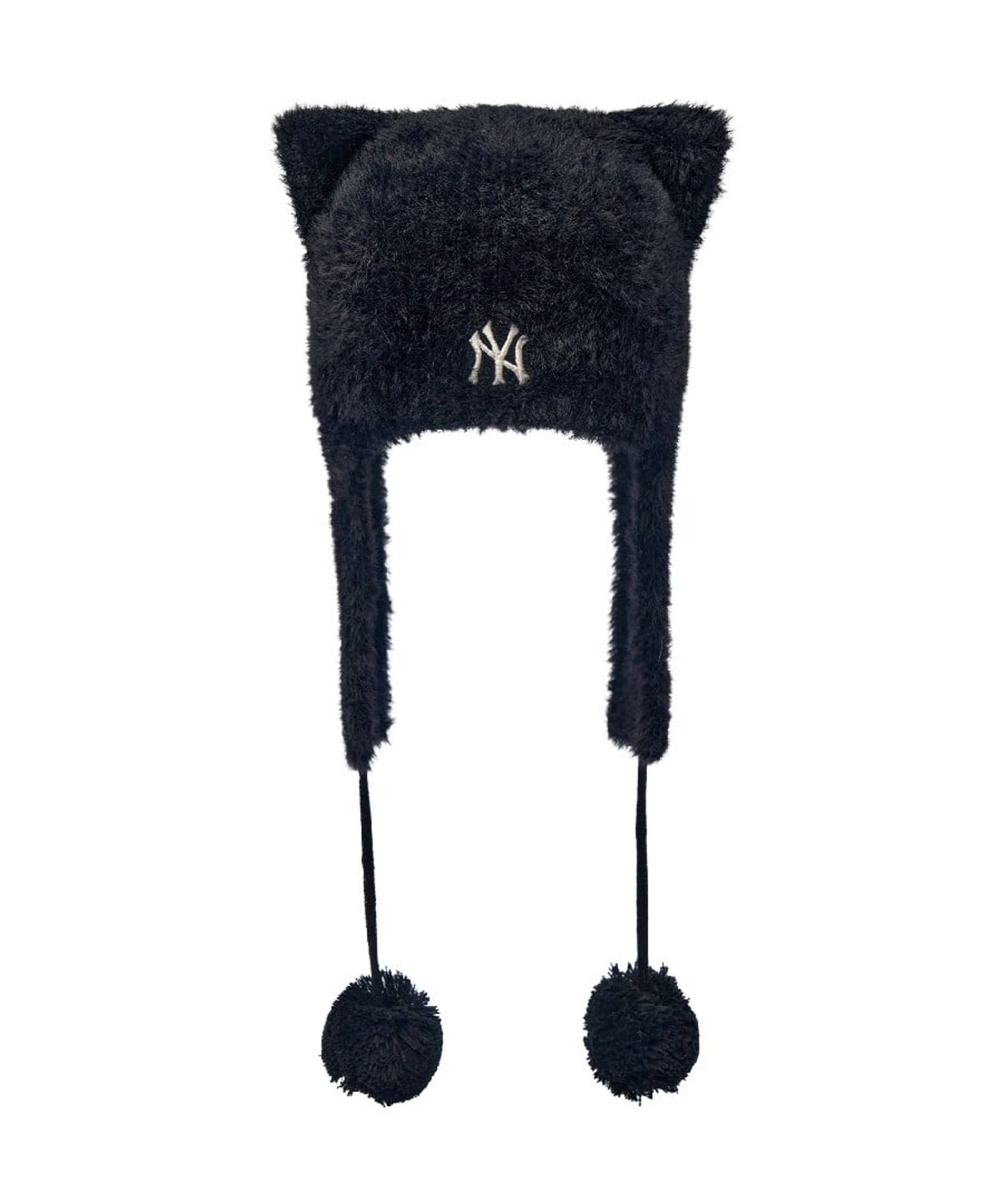 엠엘비 키즈(MLB KIDS) 미야옹 퍼 이어플랩 비니 NY (Black)