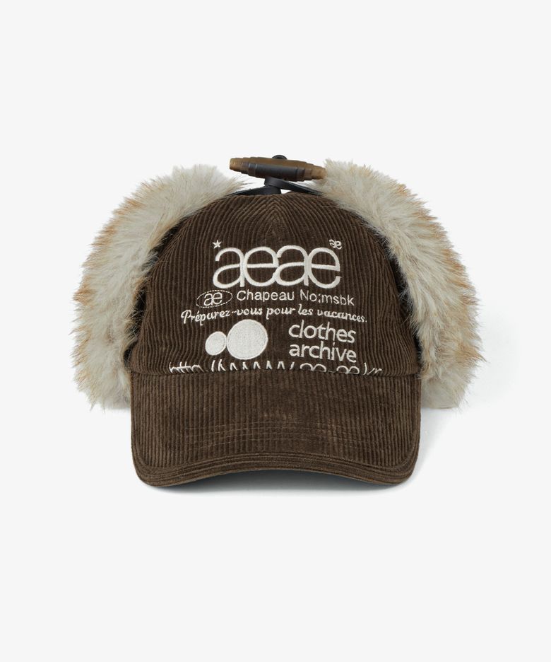 WEB LOGO TROOPER CAP [BROWN]