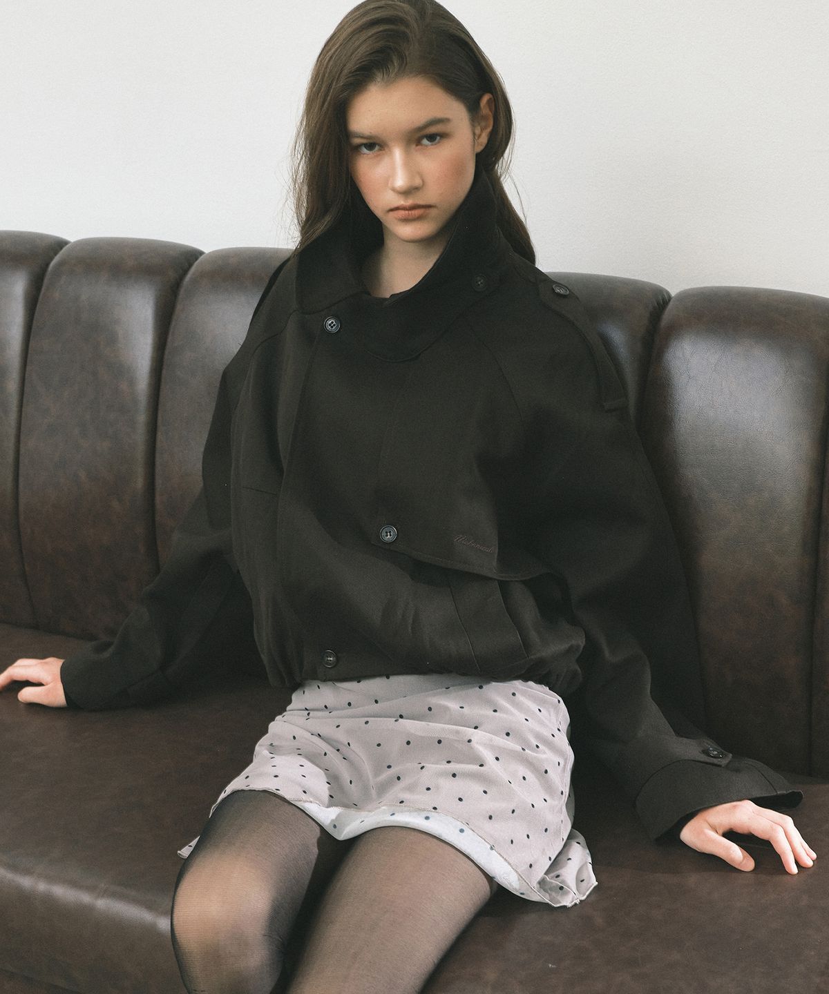 닉앤니콜(NICK&NICOLE) WASHED COTTON TRENCH JACKET_BROWN