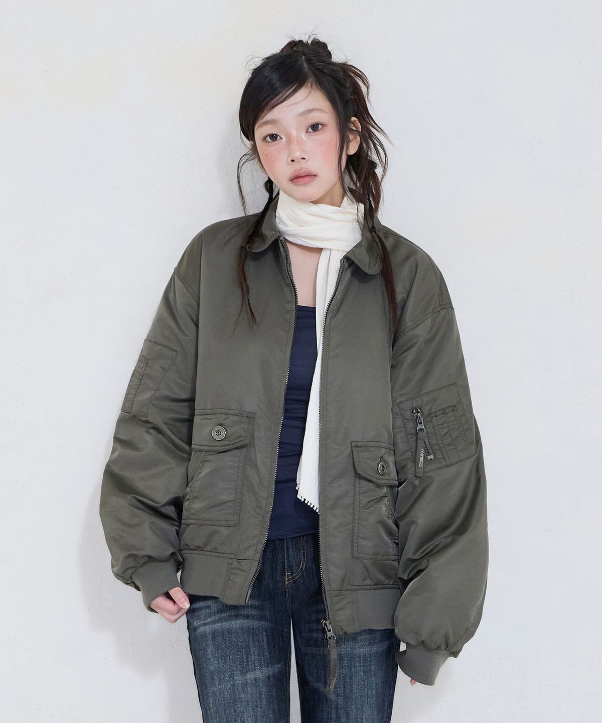 미레코(MIRECO) FLIGHT BOMBER JK KHAKI