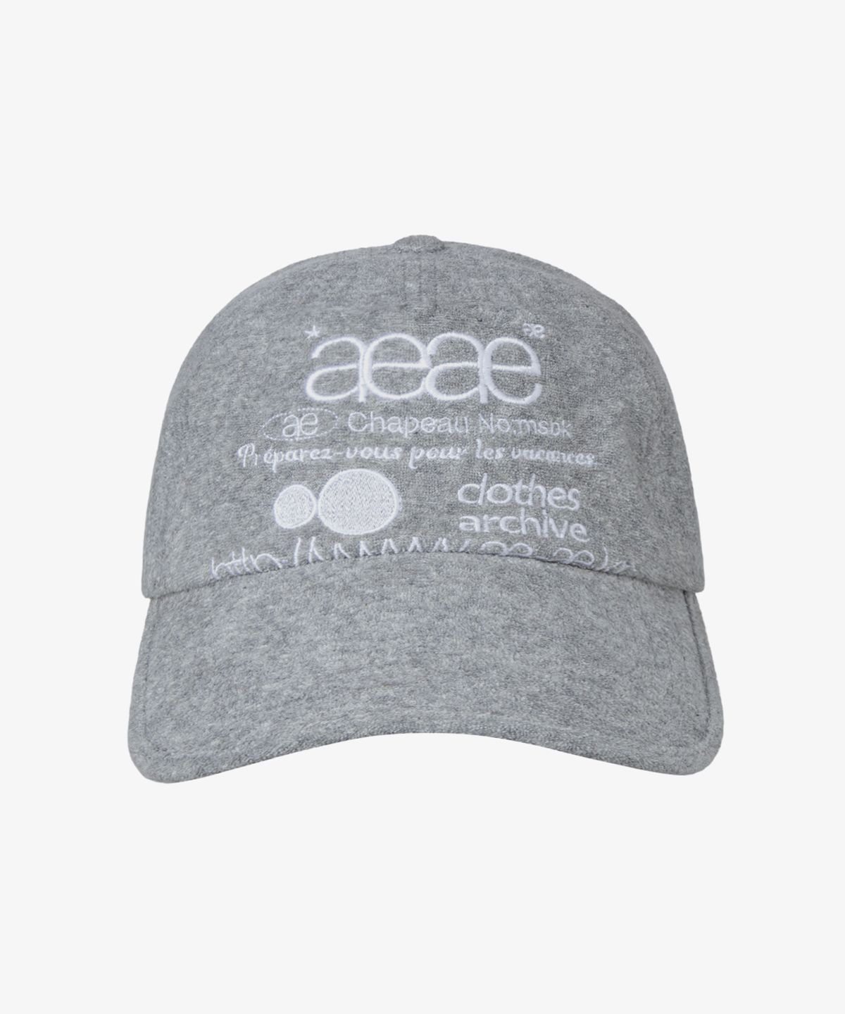 에이이에이이(AEAE) WEB LOGO FLEECE CAP [GREY]