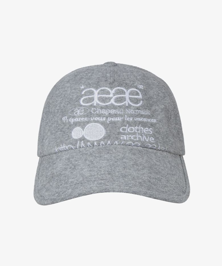 WEB LOGO FLEECE CAP [GREY]