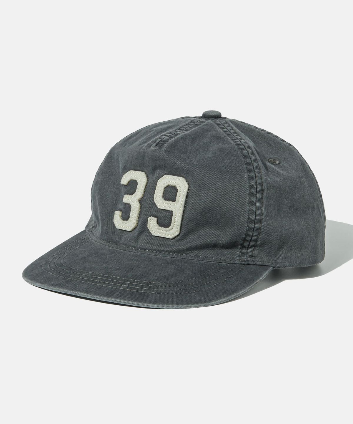 에스피오나지(ESPIONAGE) 39 Applique 5Panel Vintage Cap Steel Grey