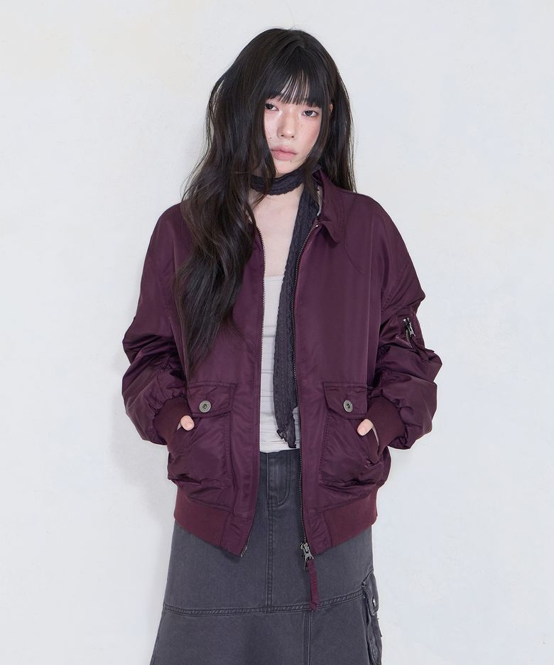 FLIGHT BOMBER JK PLUM