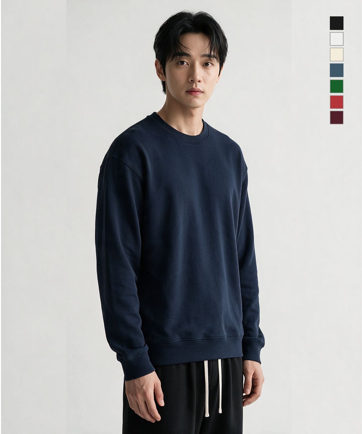 제네럴웍스(GENERAL WORKS) 300G 오버핏 크루넥 맨투맨 7컬러 FW6002