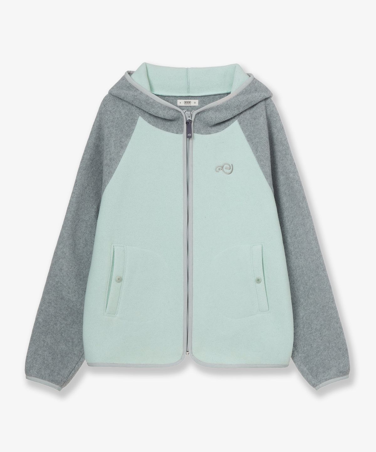 에이이에이이(AEAE) SOFT FLEECE ZIP UP HOODIE [MINT]