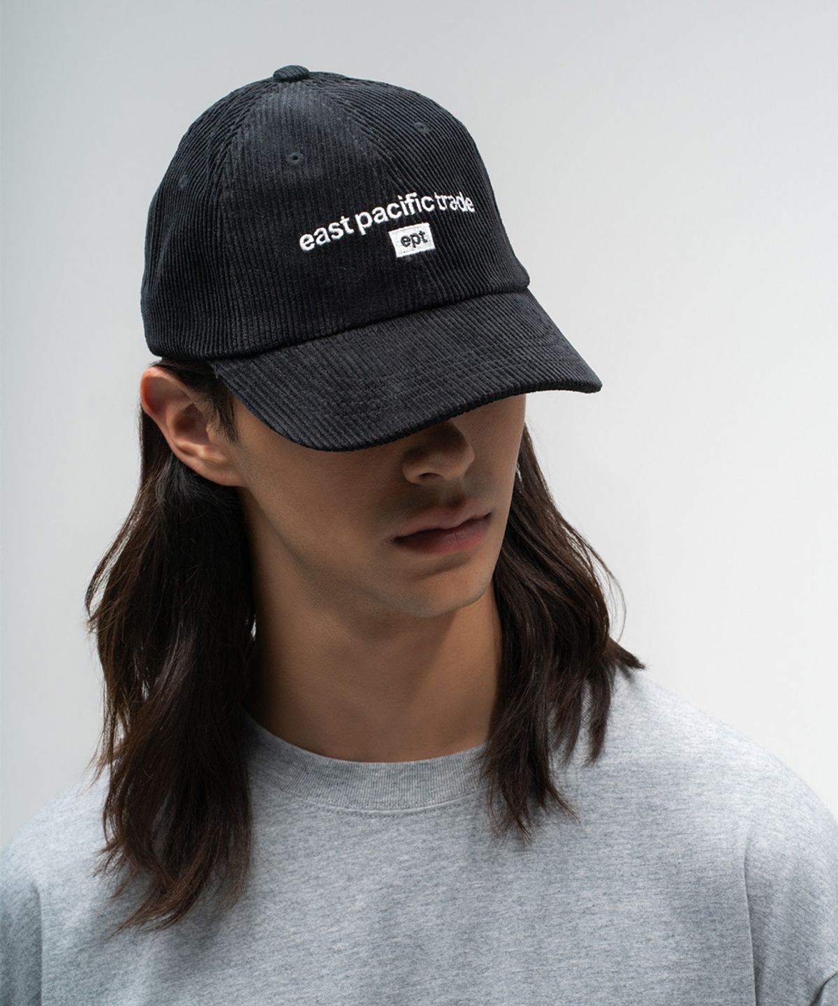 이피티(EPT) CLASSIC LOGO CORDUROY CAP_BLACK