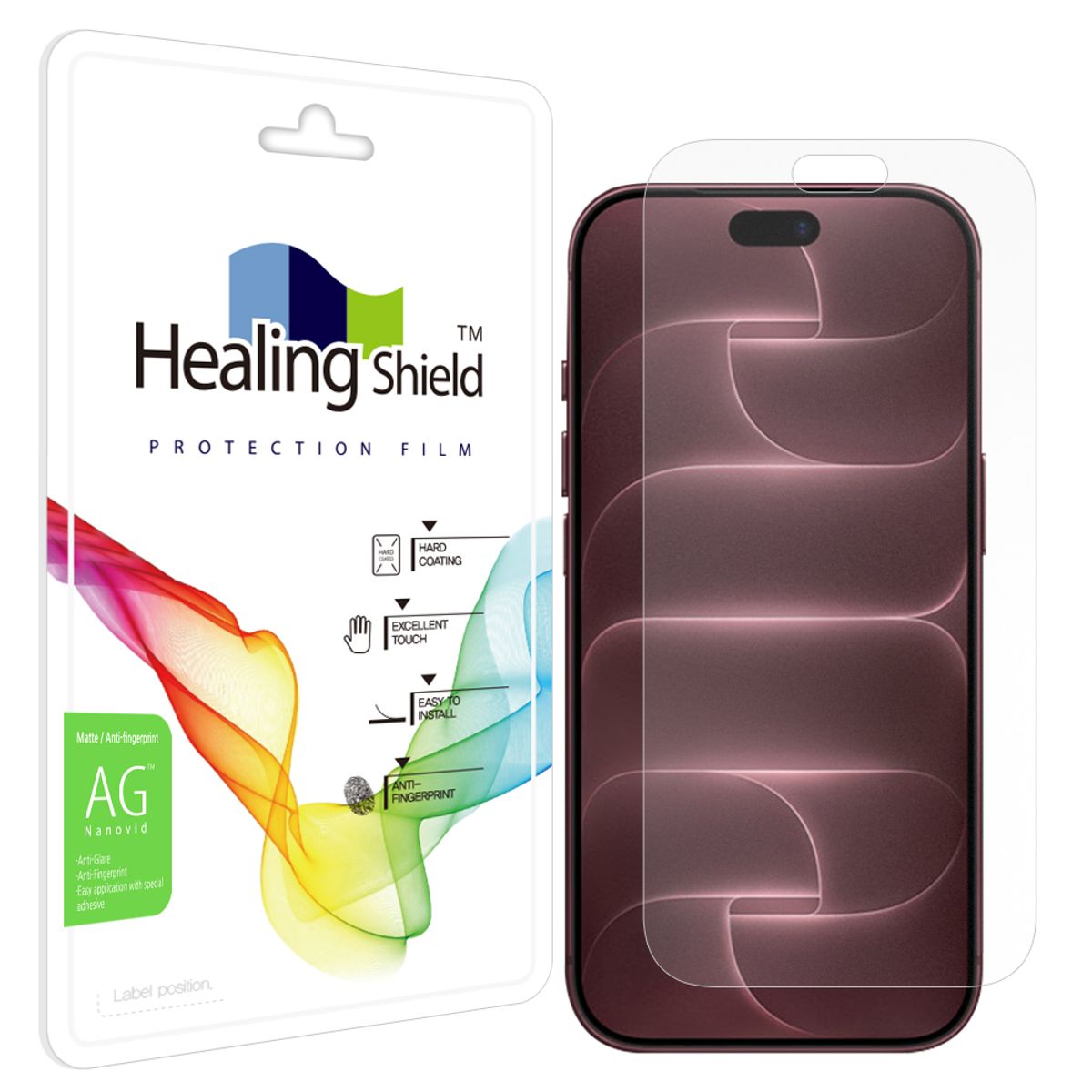 힐링쉴드(HEALINGSHIELD) 아이폰18 프로 저반사 지문방지 액정보호필름 1매